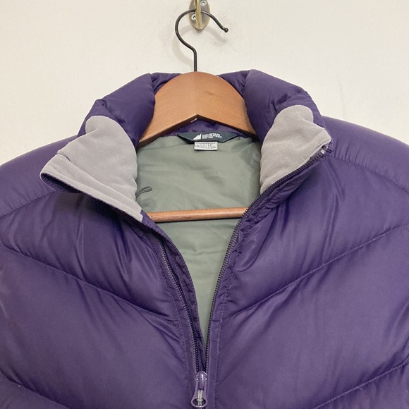 MEC Vest Womens XS Purple Softshell Goose Down Chevron Puffy Quilted Layer - Picture 5 of 15